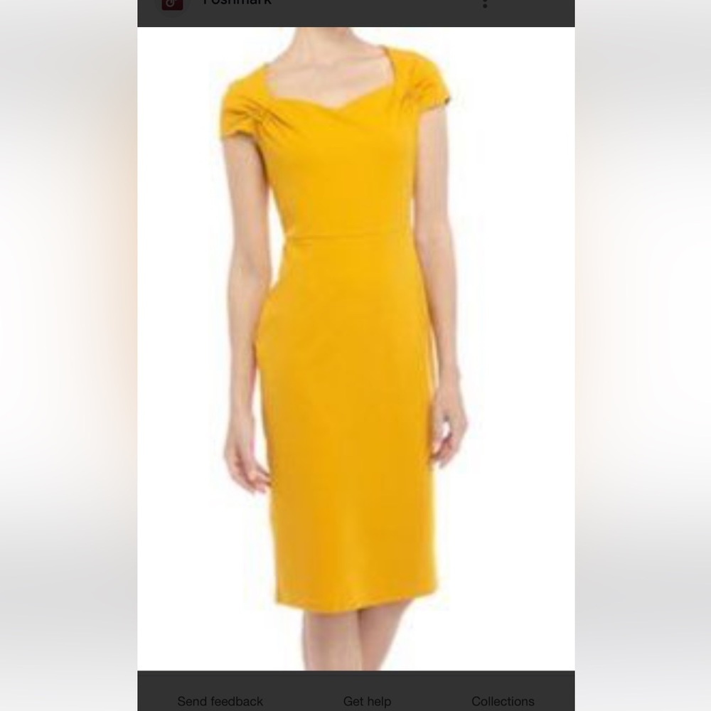 Cheztu Mustard yellow dress